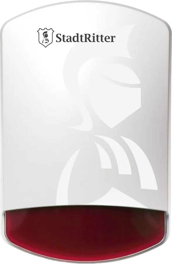 LUPUS Außensirene mit Logo Vorderansicht